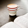 coffee cup and bible